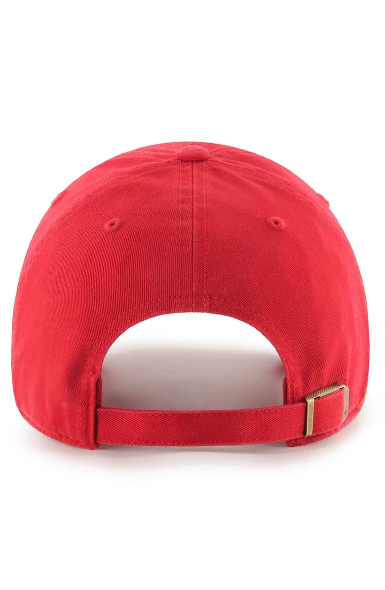 '47 Men's '47 Red Houston Cougars 2025 NCAA Men's Basketball Tournament March Madness Final Four Clean Up Adjustable Hat, Alternate, color, 