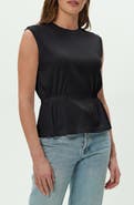 Michael Stars Rochel Peplum Sleeveless Top