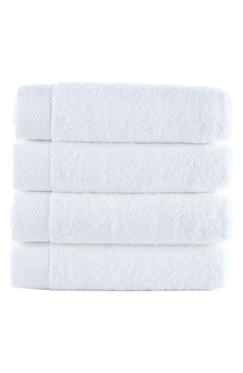 Solid Signature 4-Pack Turkish Cotton Washcloths