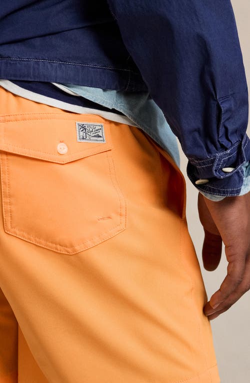 Polo Ralph Lauren Traveler Recycled Polyester Shorts In Key West Orange