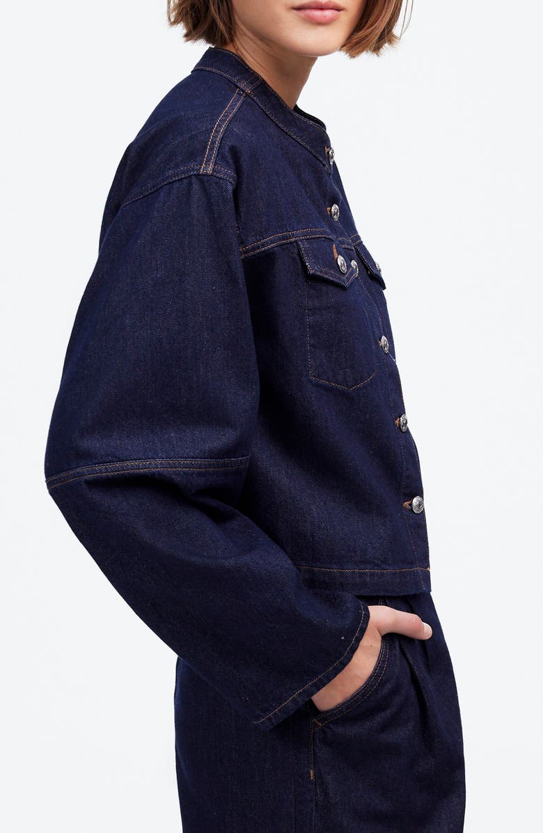 Madewell Cocoon Sleeve Denim Jacket, Alternate, color, Essex Wash