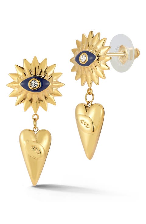 Evil Eye Drop Earrings