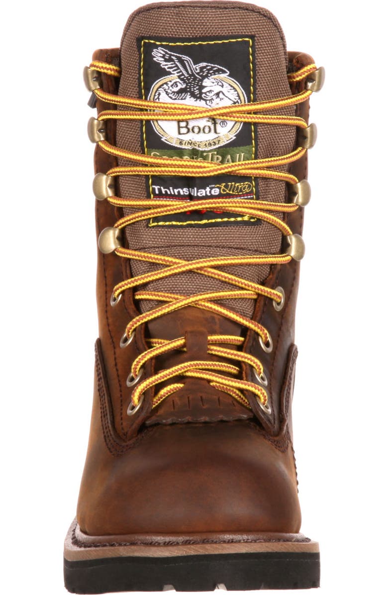 Georgia Boot Kids' Insulated Waterproof Outdoor Boot, Alternate, color, Dark Brown