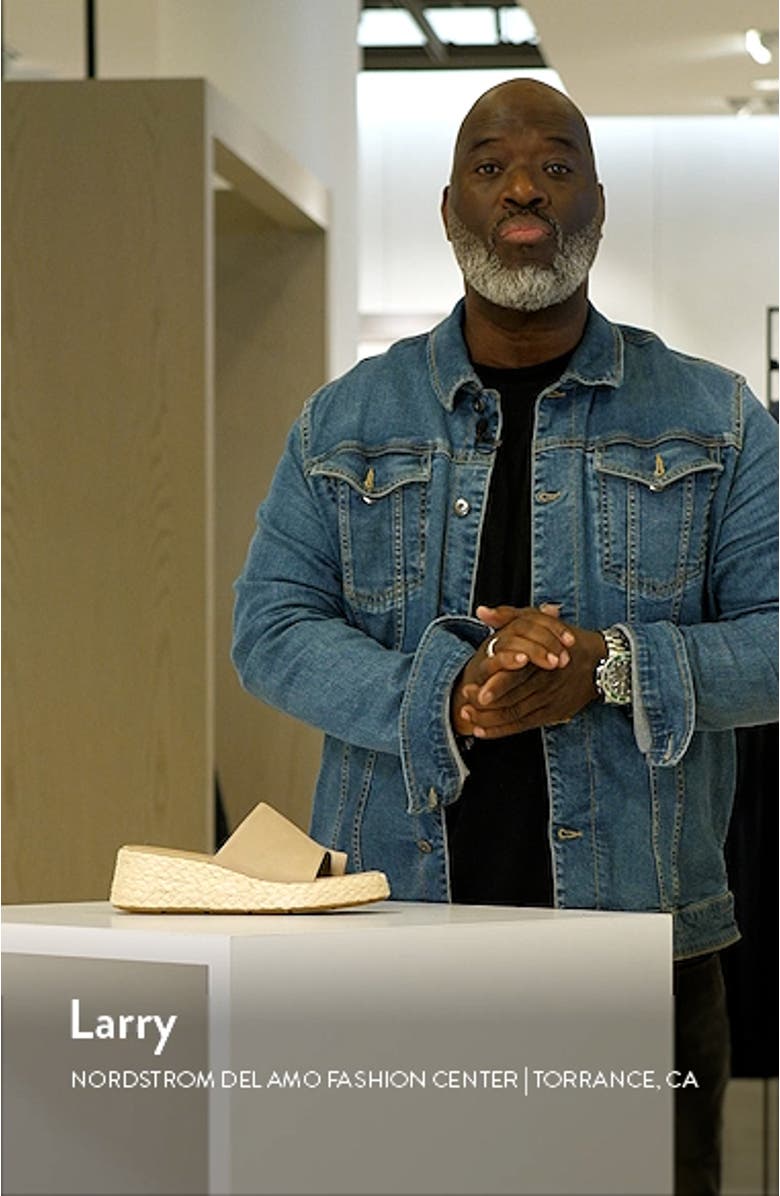 Tarry Toe Loop Espadrille Wedge Slide Sandal, sales video thumbnail