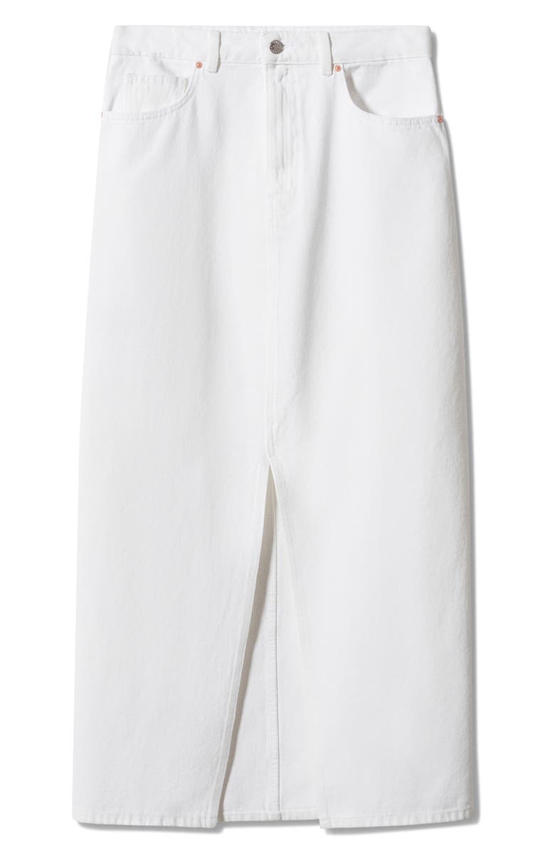MANGO Denim Maxi Skirt, Alternate, color, 
