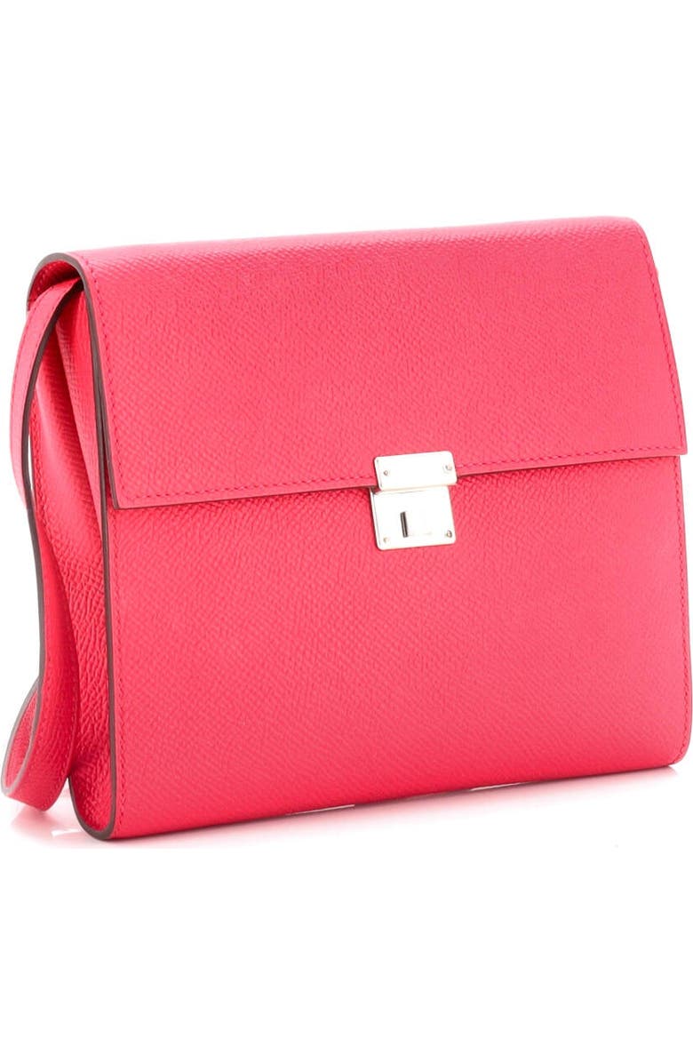 Pre-Owned Hermes Clic Wallet on Strap Epsom 16, Alternate, color, Rose Extreme