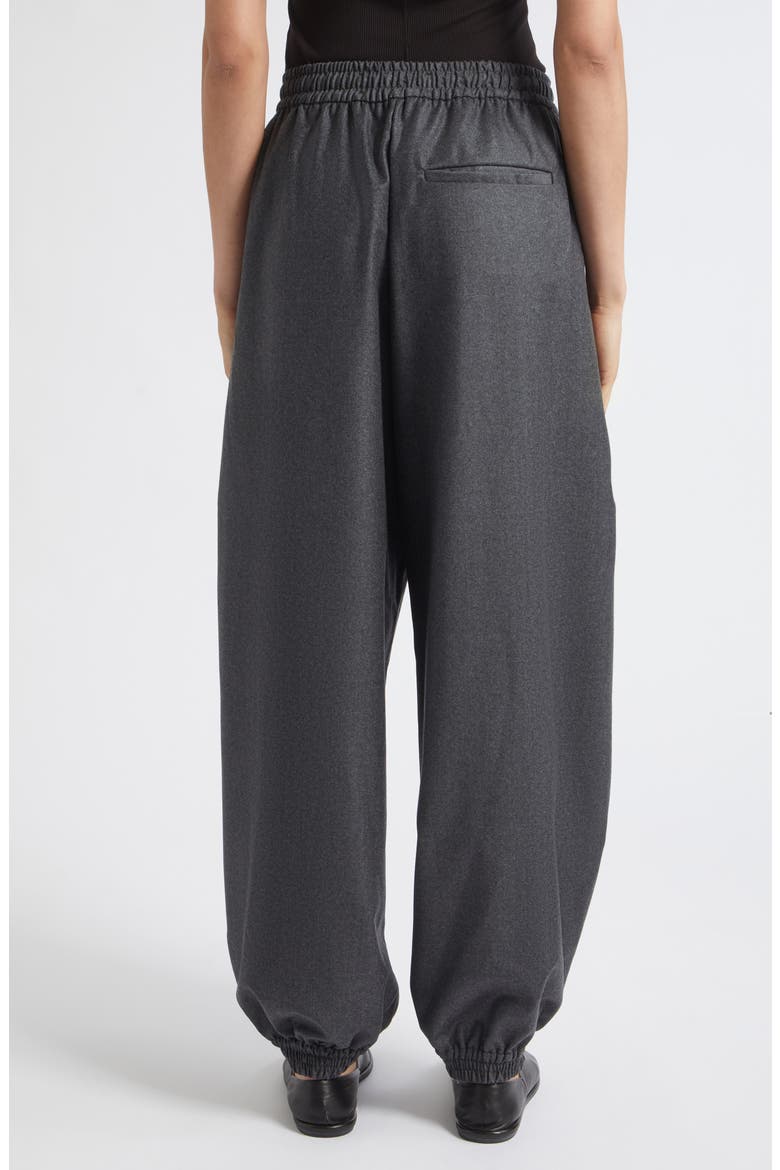 Virgin Wool Balloon Track Joggers, Alternate, color, DARK GREY MELANGE
