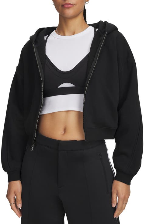 Icon Sama Cotton Blend Fleece Crop Hoodie
