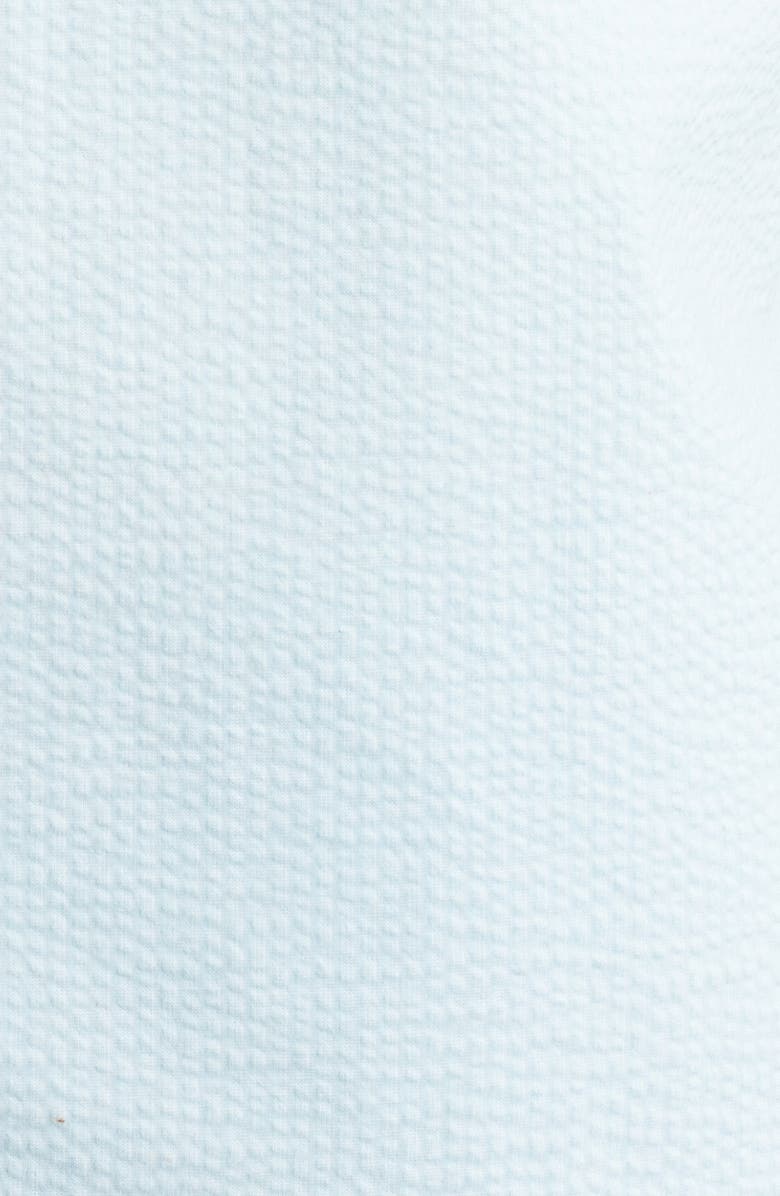 Tommy Bahama Nova Wave Short Sleeve Seersucker Button-Up Shirt, Alternate, color, Aquarius