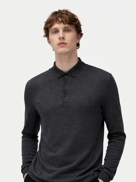 Men's Cashmere Silk Polo