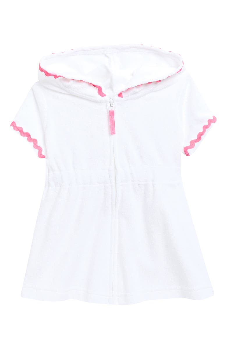 Little Me ZIP SWIM COVER UP, Main, color, White