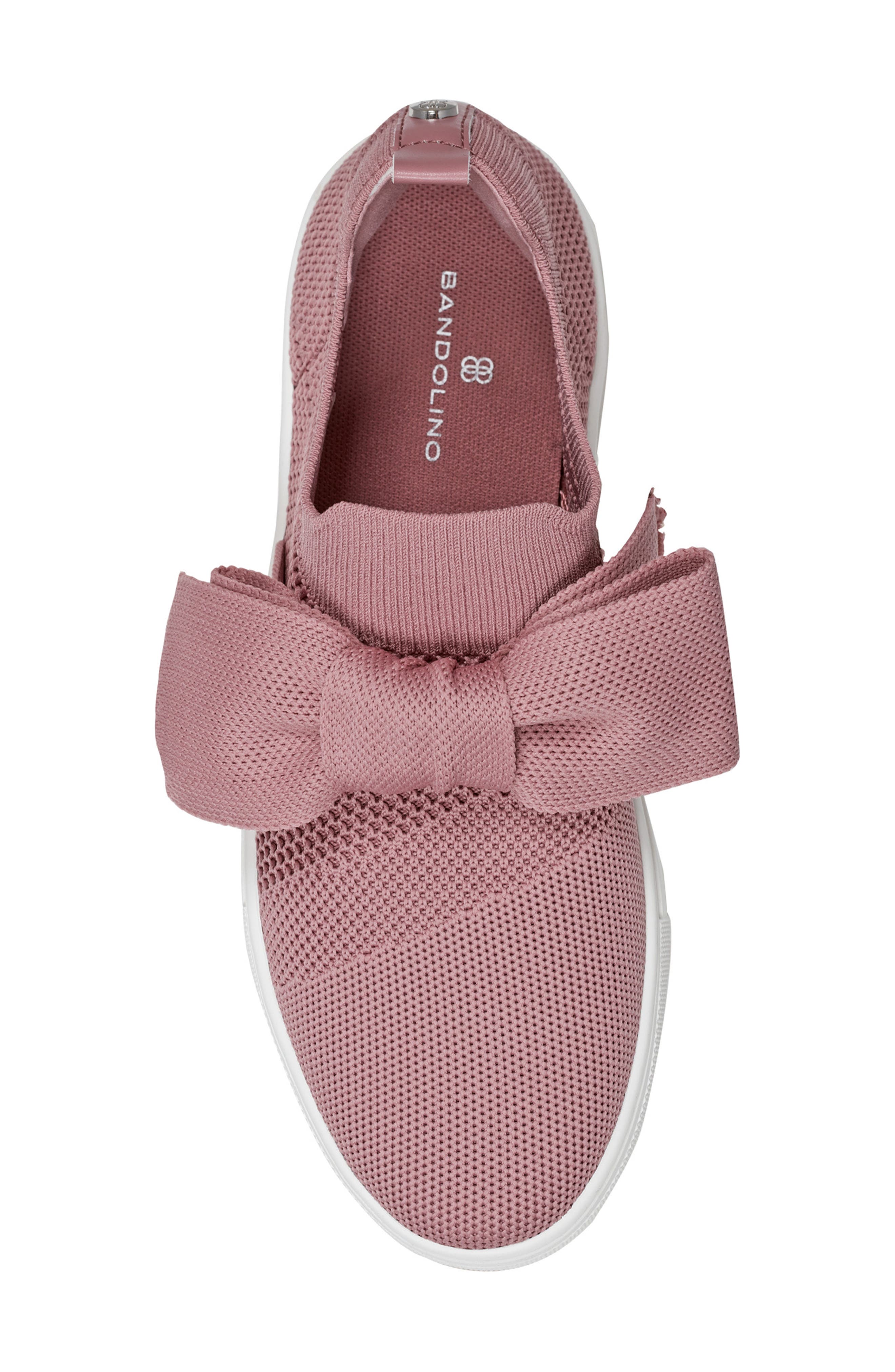 Bandolino Bryce2 Knit Sneaker, Alternate, color, Rose Gold/ Mettalic Taupe