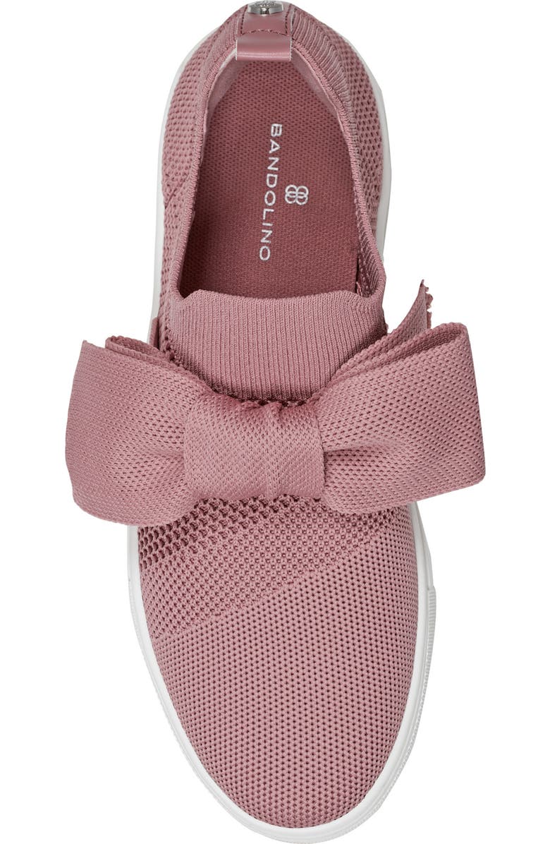 Bandolino Bryce2 Knit Sneaker, Alternate, color, Rose Gold/ Mettalic Taupe