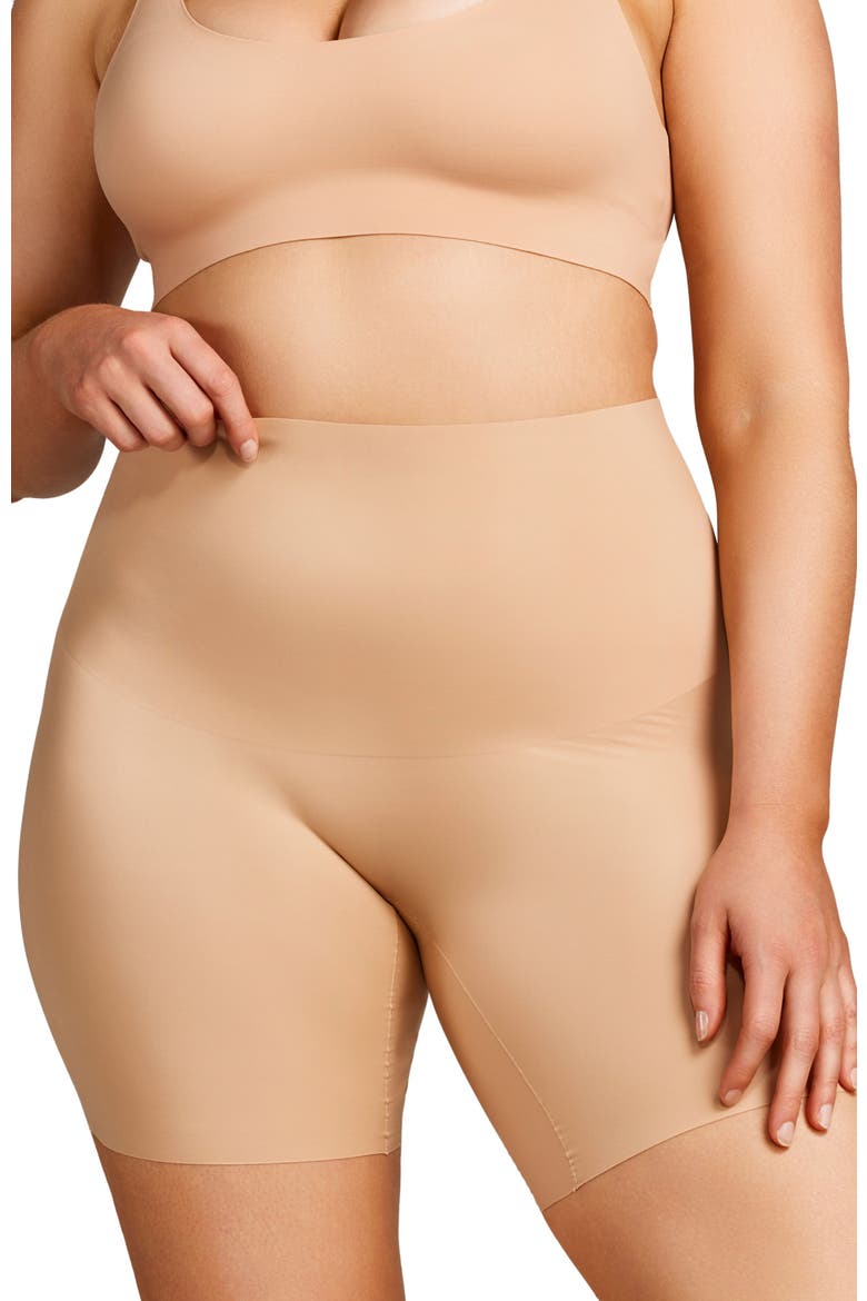 No Show Shapewear Short, Main, color, Maple sugar