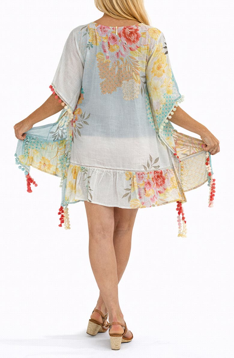 RANEES <p>Floral Cover-Up </p>, Alternate, color, Aqua