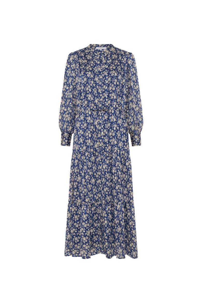 Ruvia Floral Printed Dress, Alternate, color, Ink
