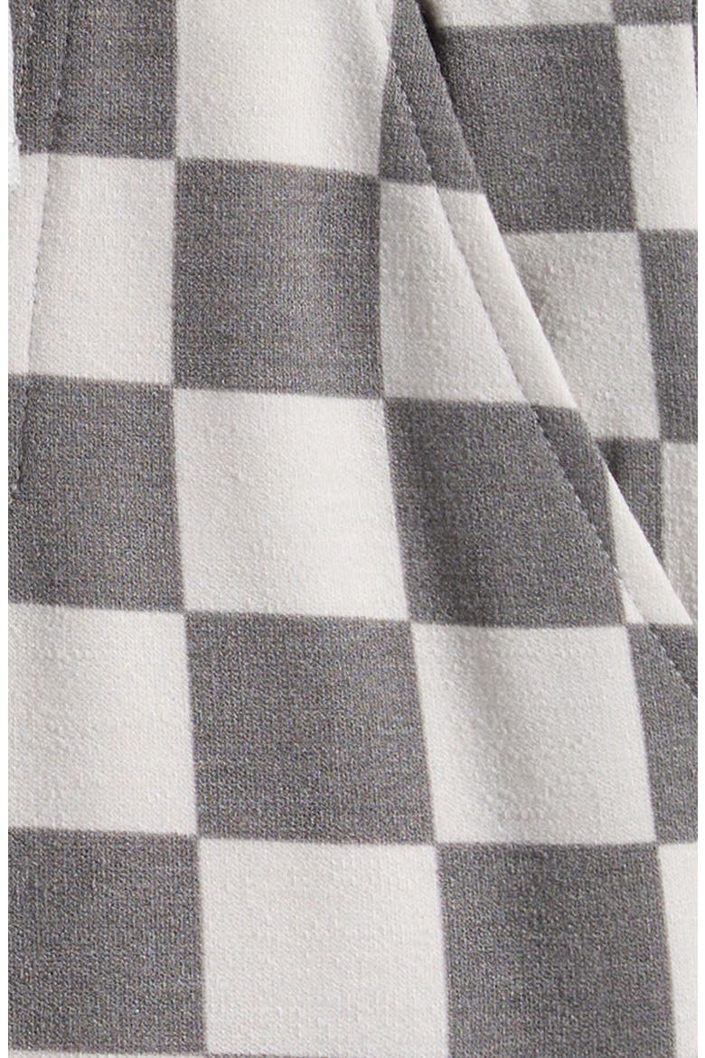 Kids' Checkerboard Print Shorts, Alternate, color, LIGHT GREY