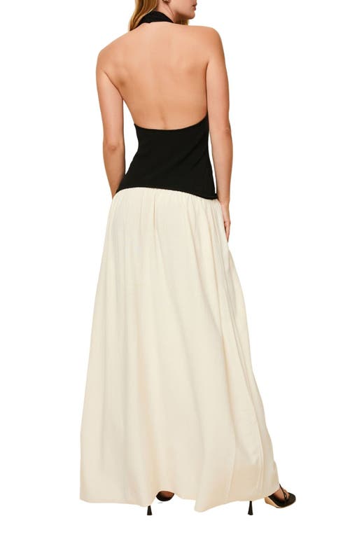 Solid & Striped The Soglio Halter Maxi Dress In Multi