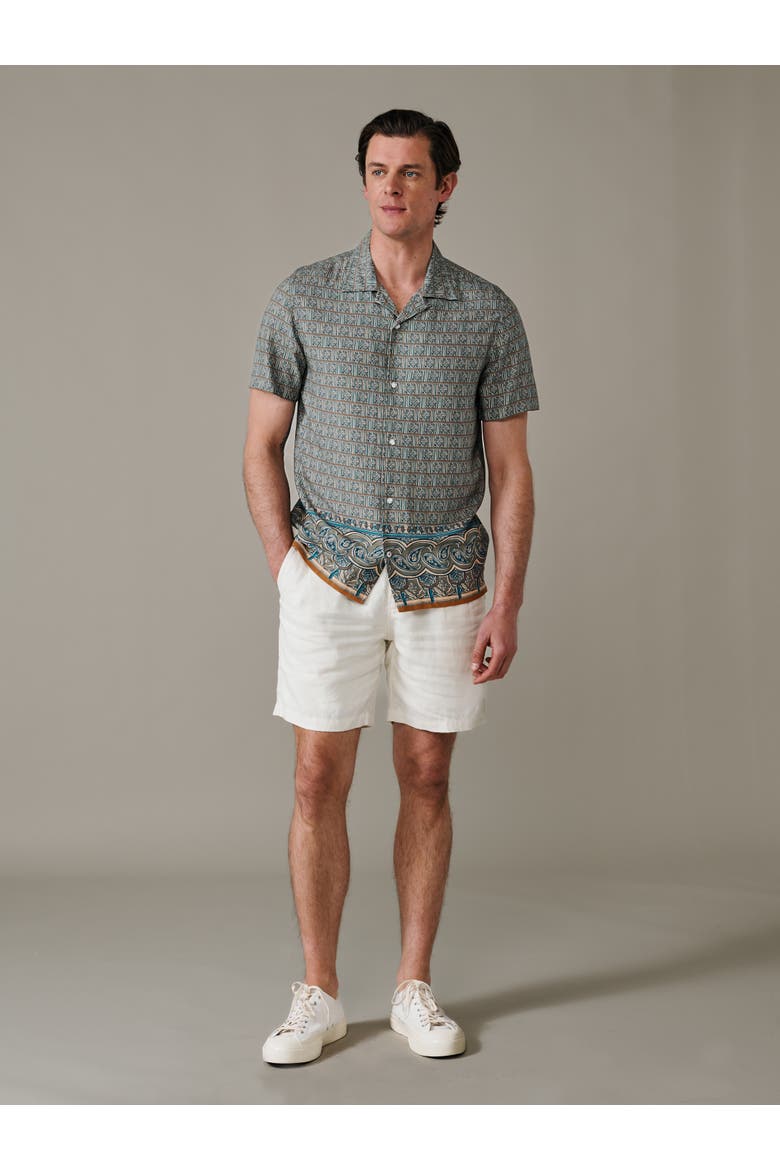 Belmont Printed Shirt, Alternate, color, Tile Print