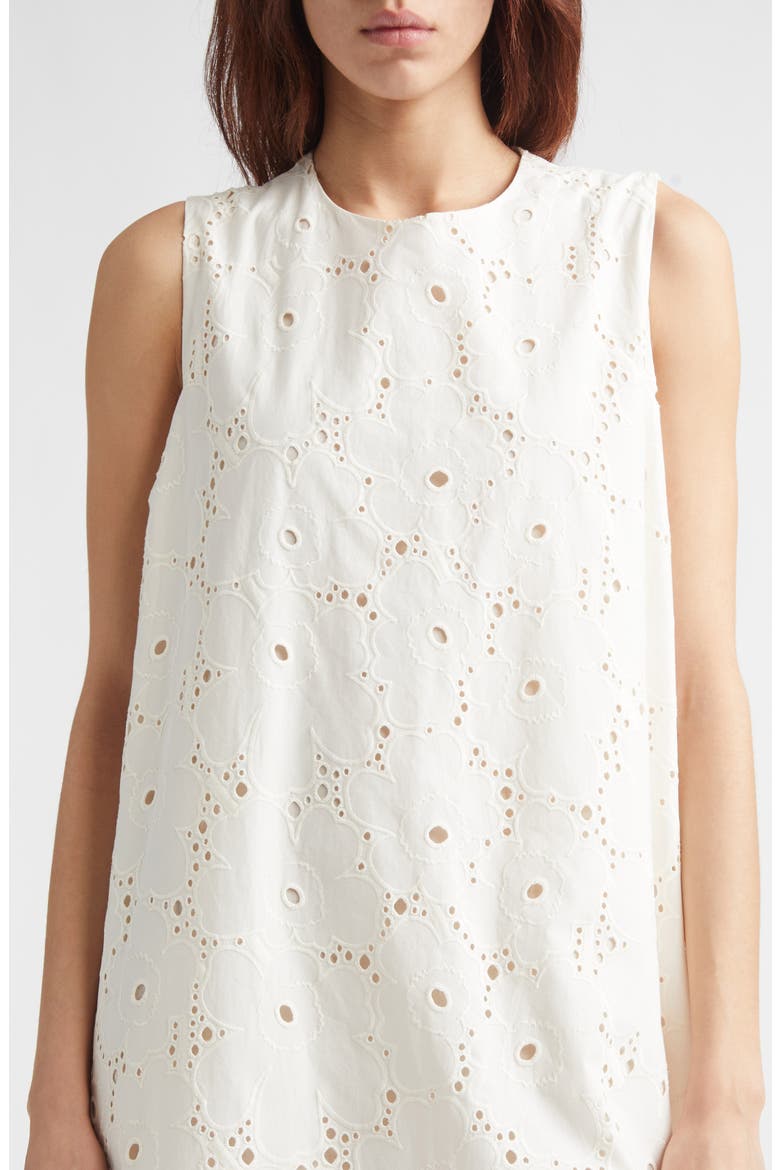 Alvariinsa Unikko Cotton Eyelet Maxi Dress, Alternate, color, OFF WHITE