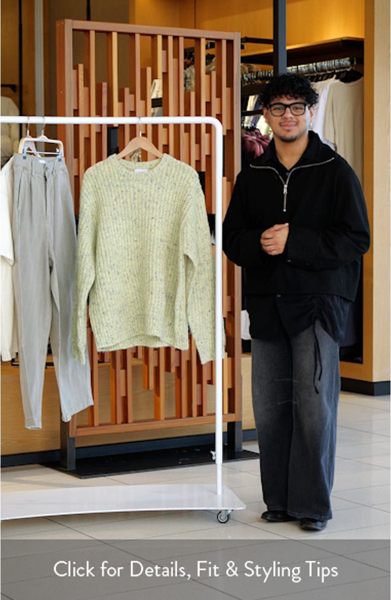 Relaxed Fit Ribbed Knit Sweater, sales video thumbnail