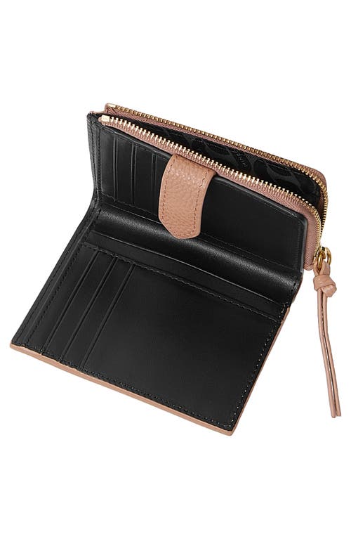 Rebecca Minkoff Slim Megan Leather Bifold Wallet In Blushing