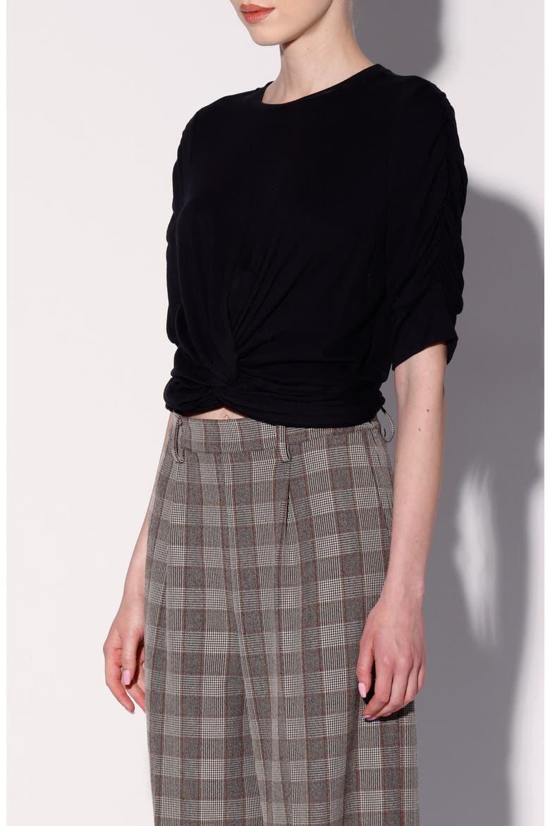 Holly Twist Top, Alternate, color, BLACK