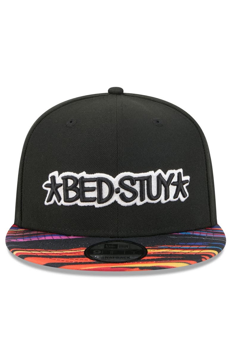 New Era Men
s New Era Black Brooklyn Nets 2025/26 City Edition 9FIFTY Snapback Hat, Alternate, color, Black