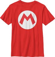 NINTENDO Boy's Nintendo Mario Circle Icon Graphic T-Shirt