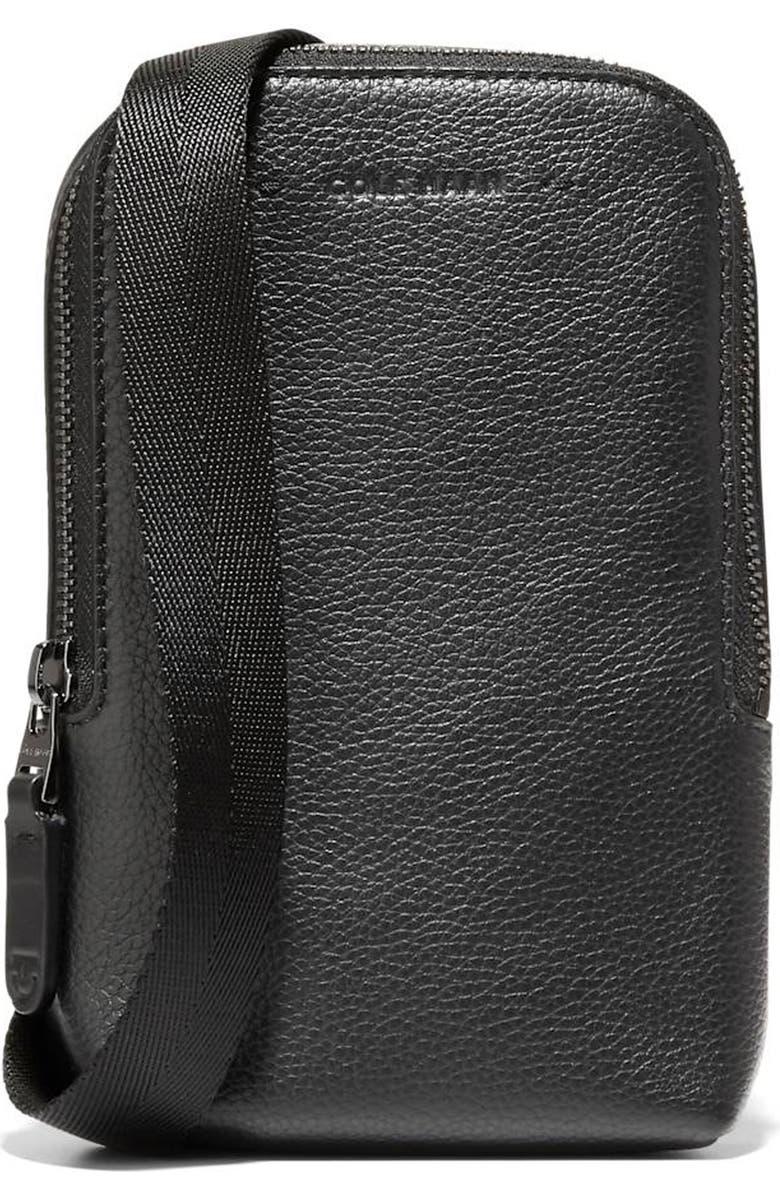 Cole Haan Triboro Essentials Leather Crossbody, Main, color,