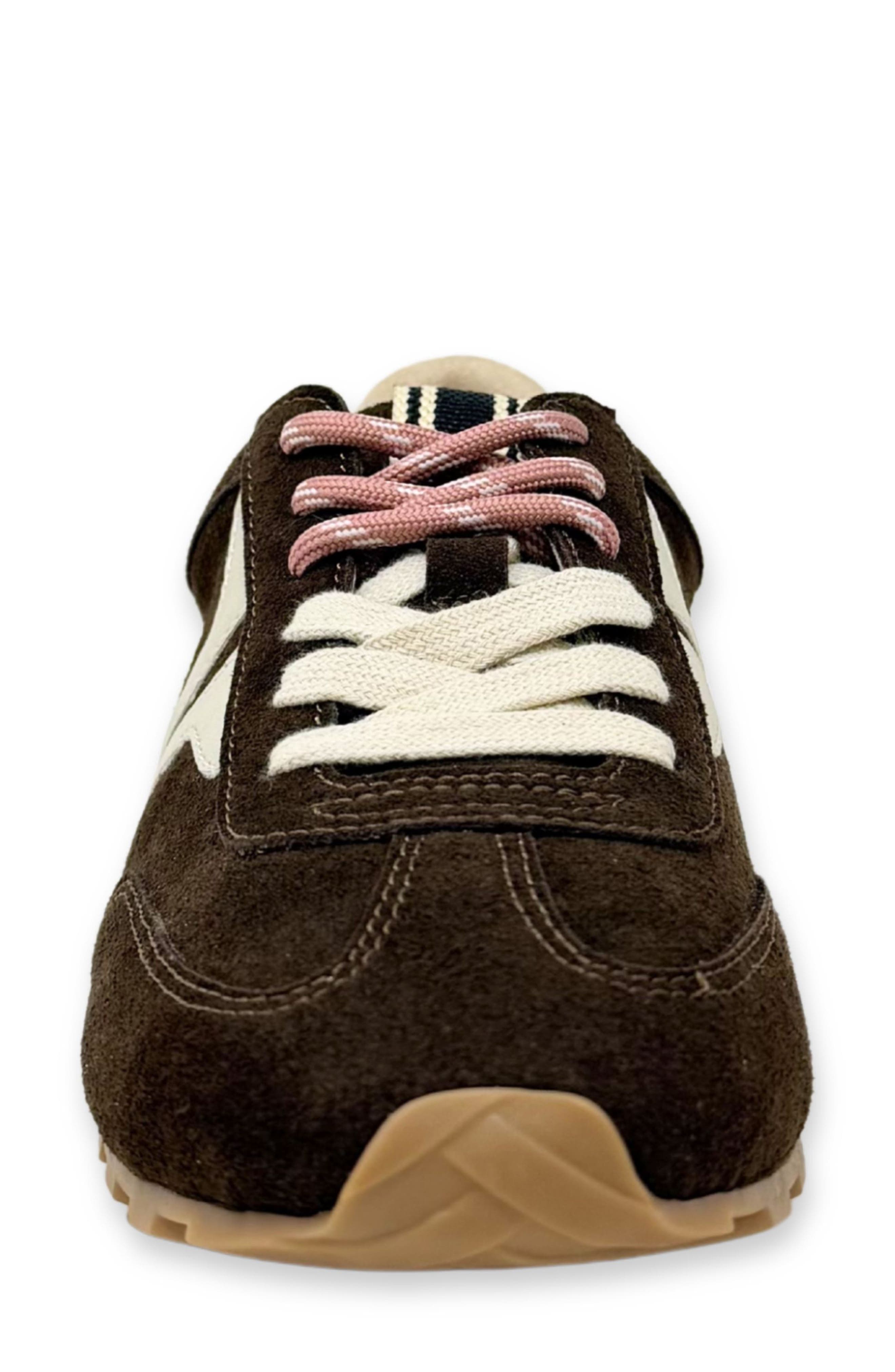 Sarah Sneaker, Alternate, color, BROWN SUEDE