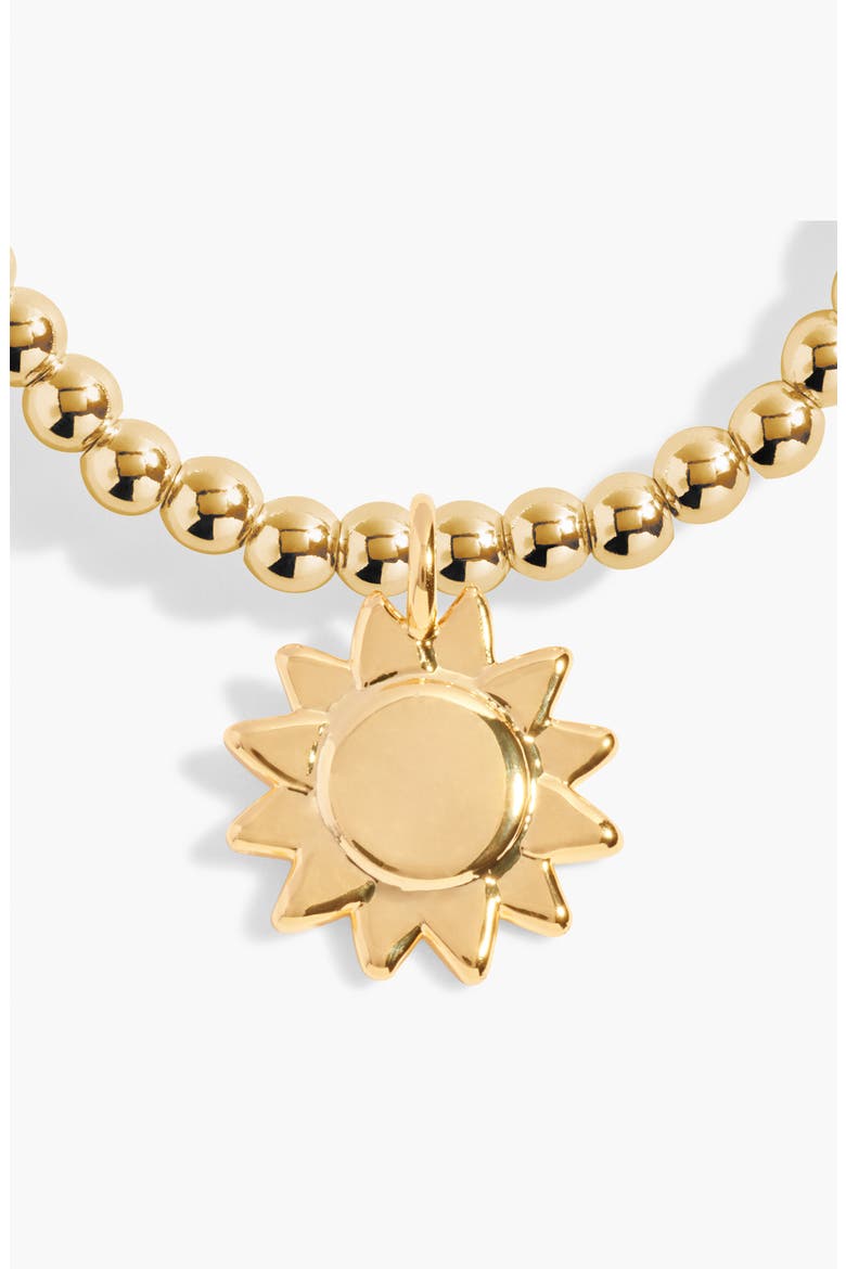 A Little 'You Are My Sunshine' Bracelet in Gold-Tone Plating, Alternate, color, Metallic Gold