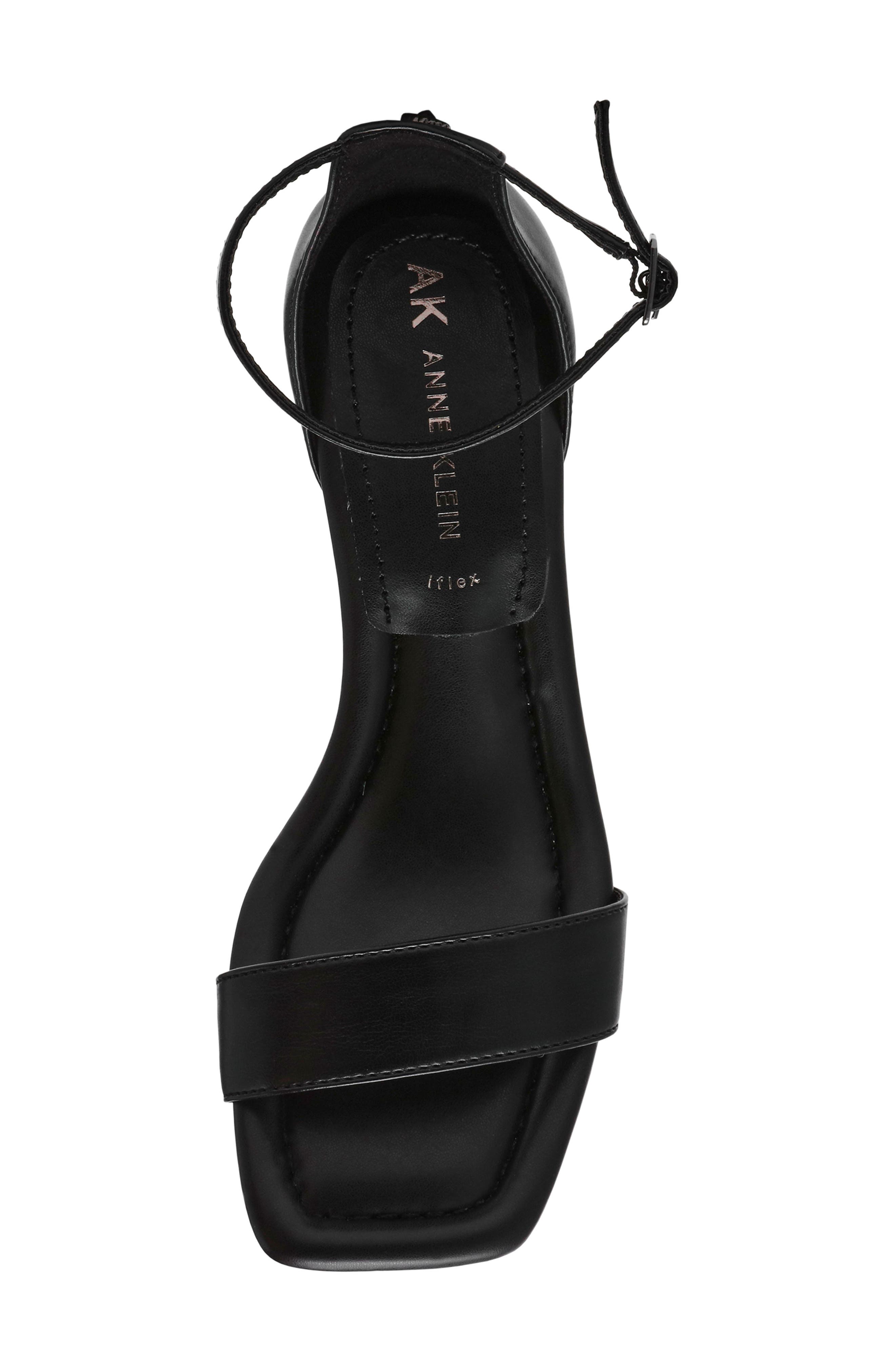 Anne Klein Jade Sandal, Alternate, color, Black Pu