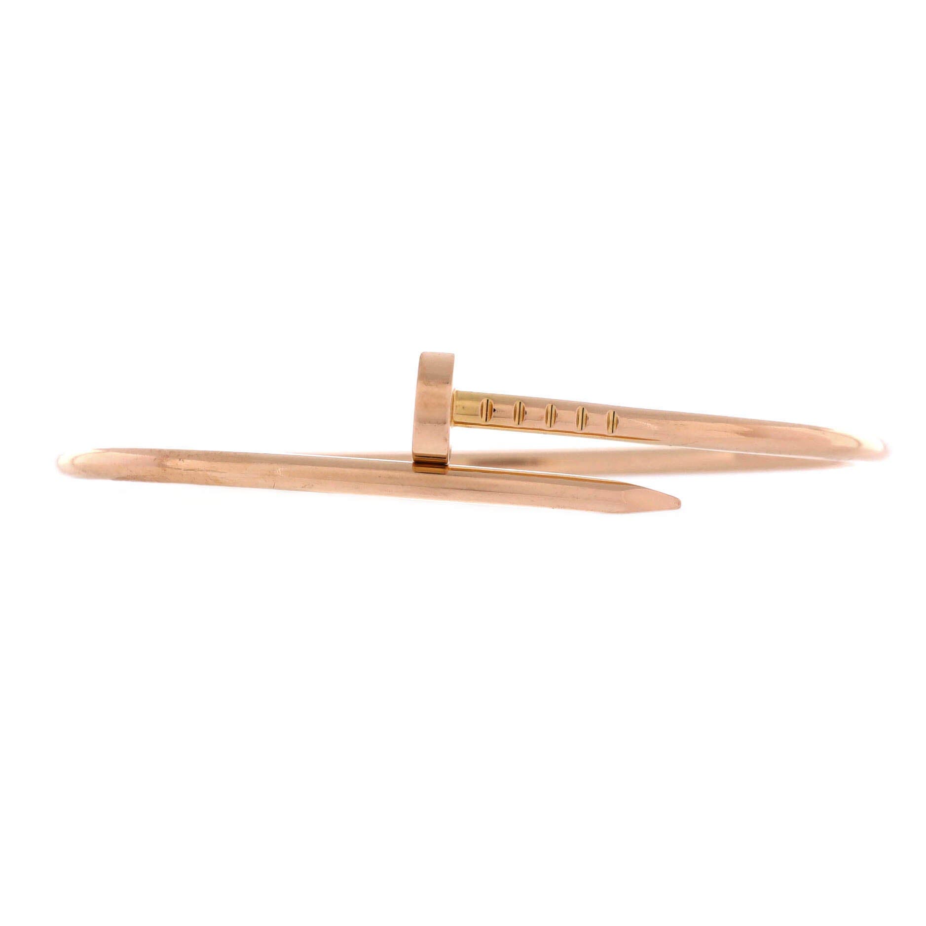 Juste un Clou Bracelet 18K Rose Gold Small, Main, color, Metallic Gold