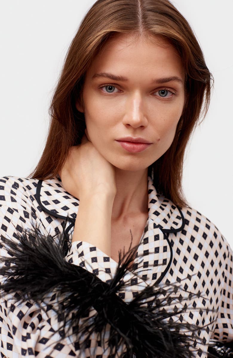 Sleeper Party Double Feather Pajamas, Alternate, color, 