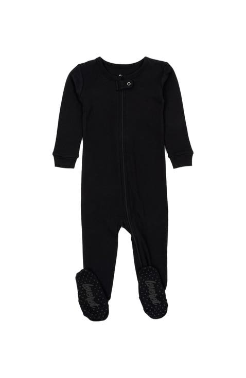 Footed Solid Cotton Matching Family Pajamas (Baby)
