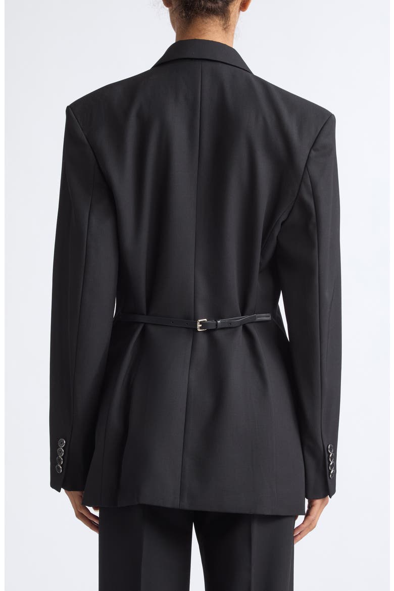 Belted Blazer, Alternate, color, BLACK