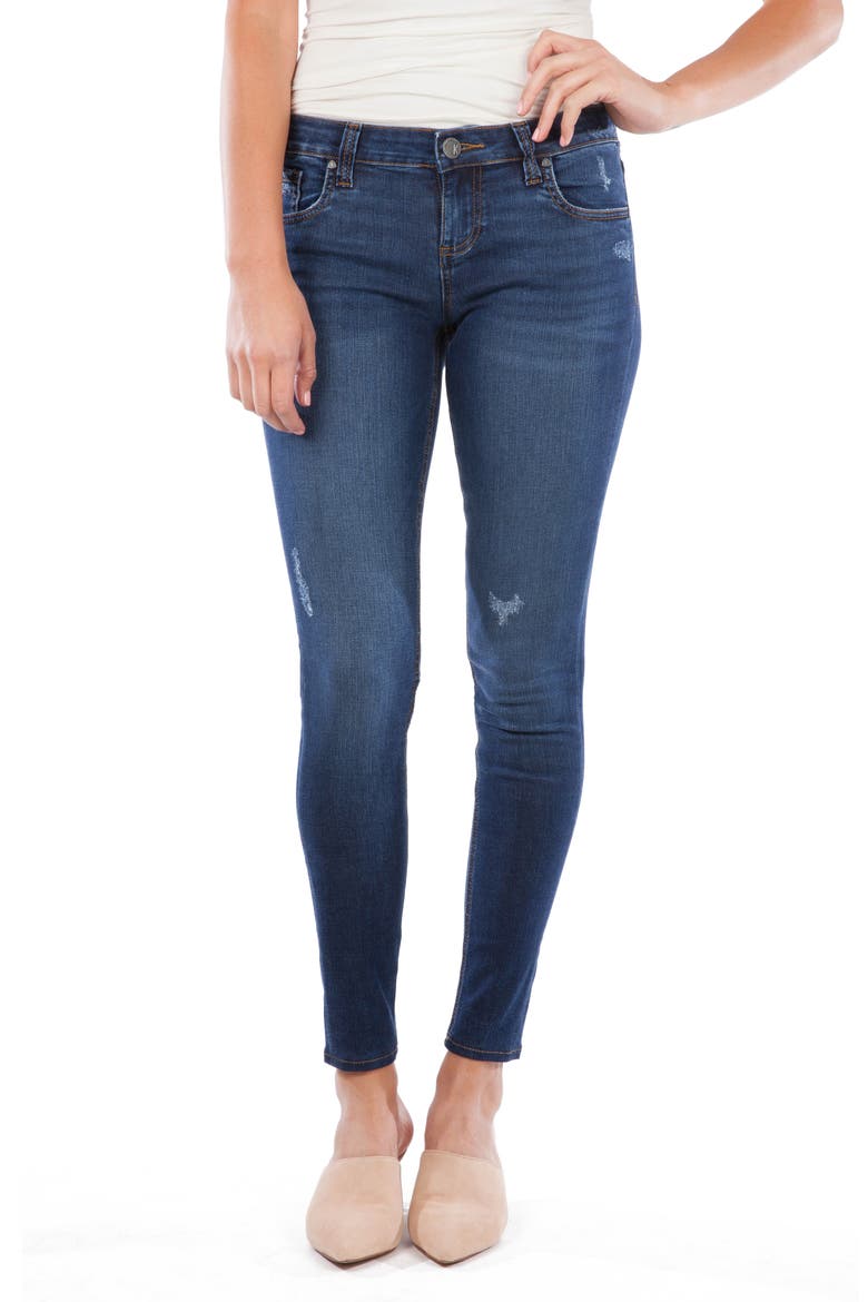 Mia High Waist Distressed Skinny Jeans, Main, color, SETTLE