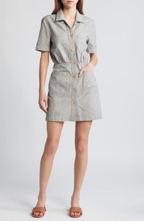 Tanohi Linen & Cotton Shirtdress