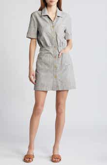 SESSÙN Tanohi Linen & Cotton Shirtdress
