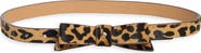 Kate Spade New York genuine calf hair bow belt