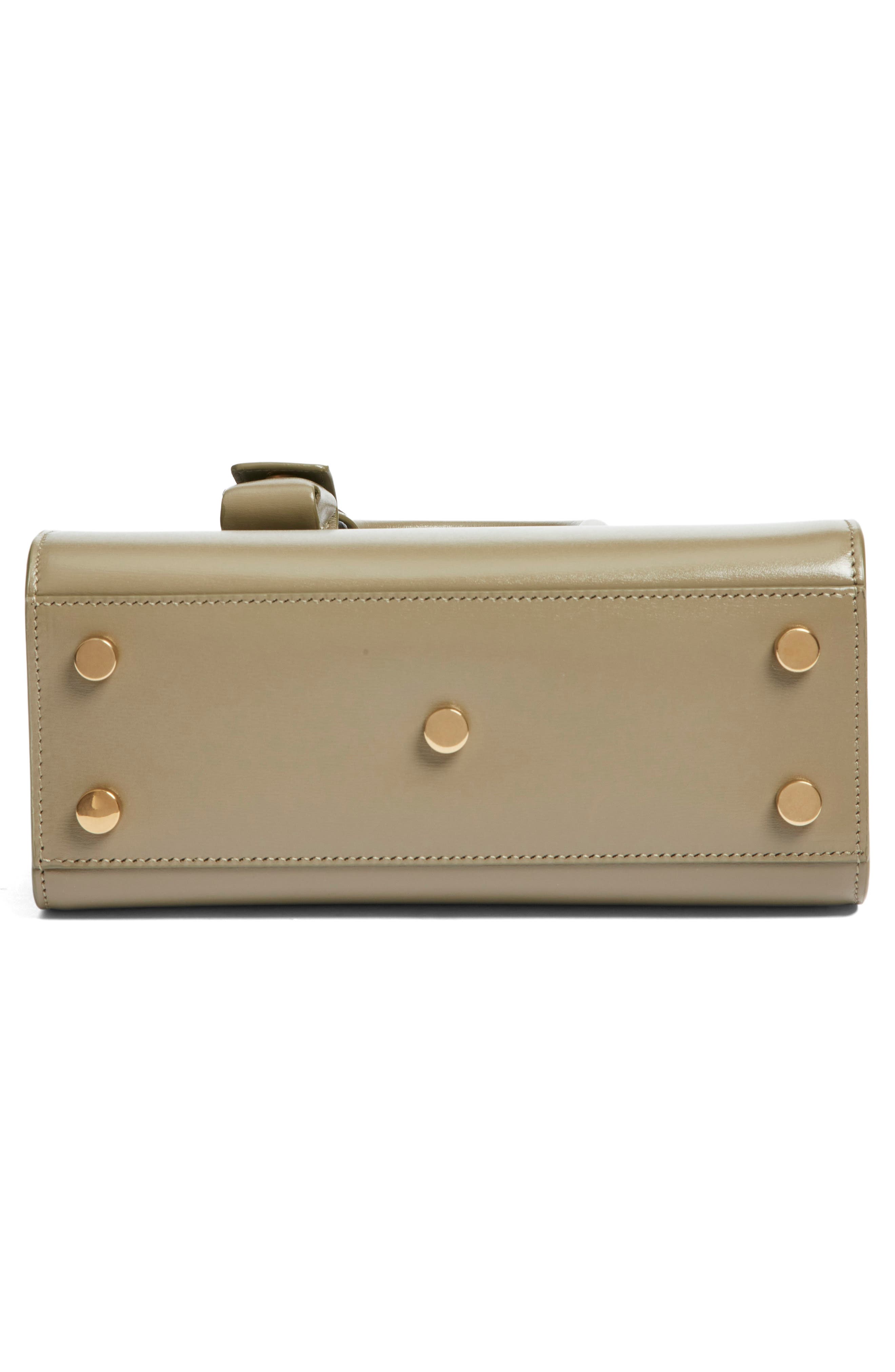 Saint Laurent Nano Sac de Jour Leather Tote, Alternate, color, Strong Moss