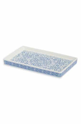 Floral Print Ceramic Vanity Tray