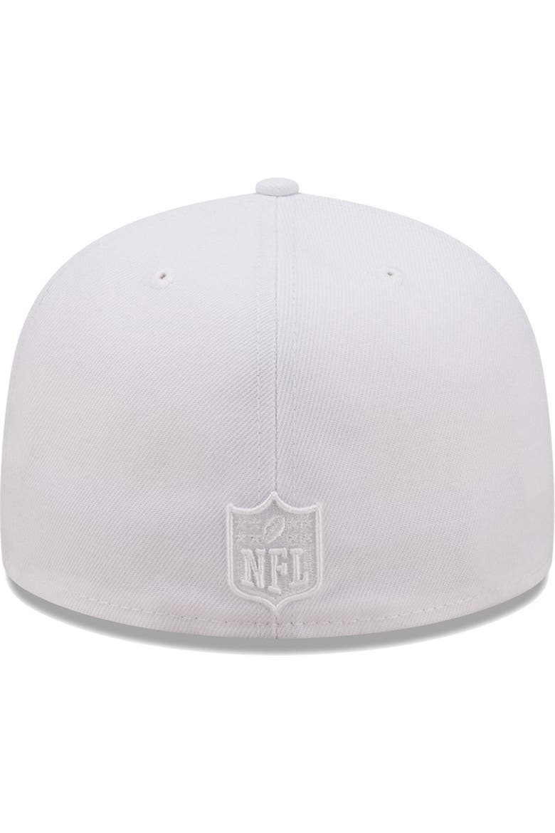 Men's New Era Washington Commanders White on White 59FIFTY Fitted Hat, Alternate, color, White