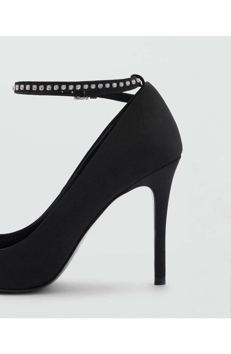 MANGO Ankle Strap Pointed Toe Pump, Alternate, color,