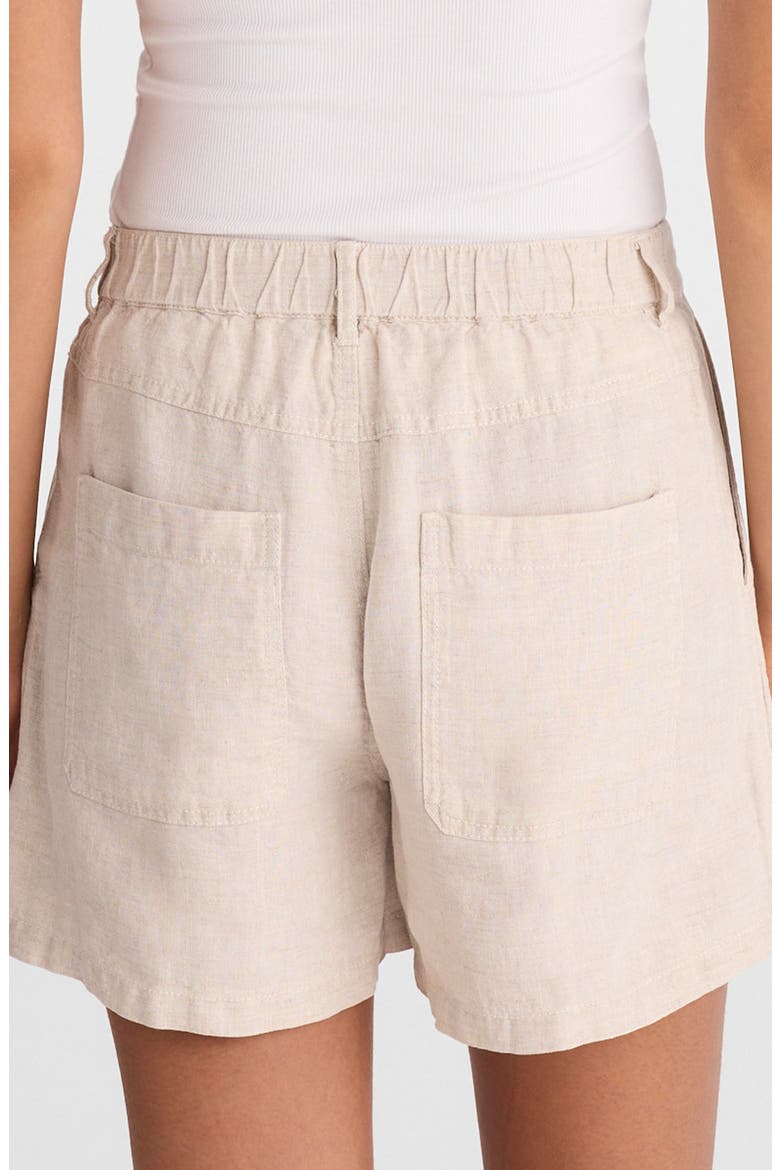 Zoe Linen Shorts, Alternate, color, OAT