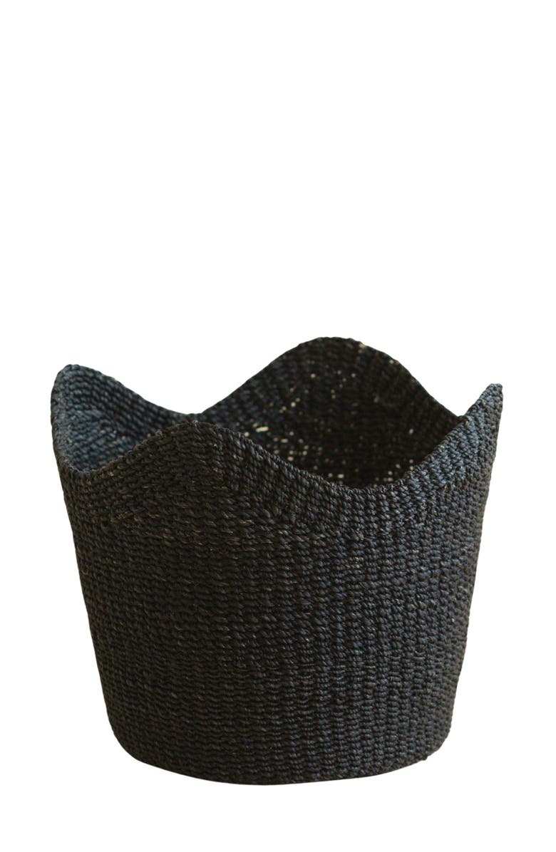 LIKHA Scallop Edge Storage Basket, Main, color, Black