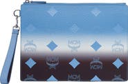 MCM Small Aren Wristlet Pouch in Gradation Visetos