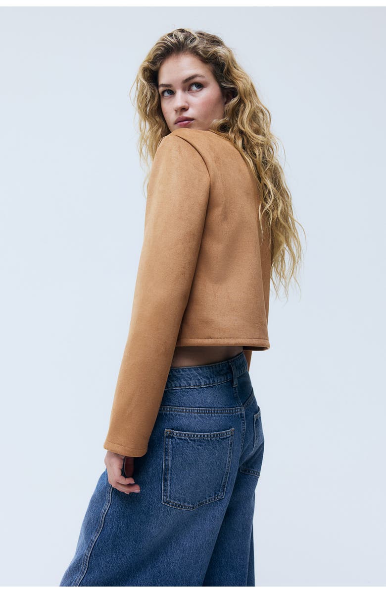 H&M Cardigan, Alternate, color, Dark Beige