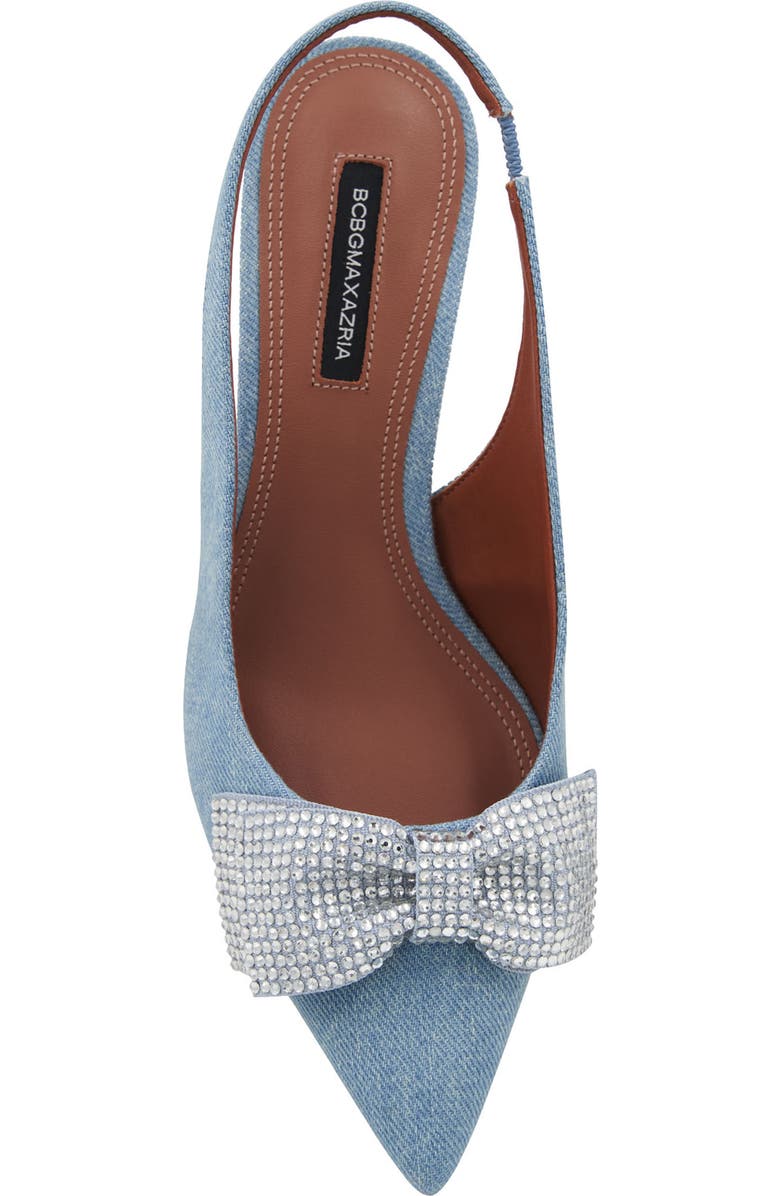 BCBGMAXAZRIA Archie Pointed Toe Slingback Pump, Alternate, color, Denim